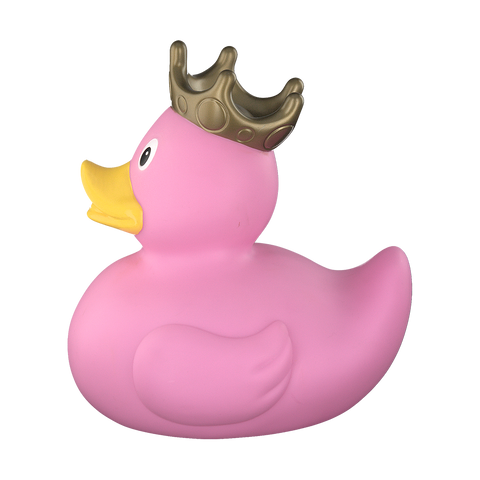 XXL Duck with Crown, Pink