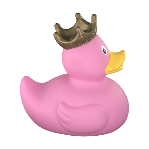 XXL Duck with Crown, Pink