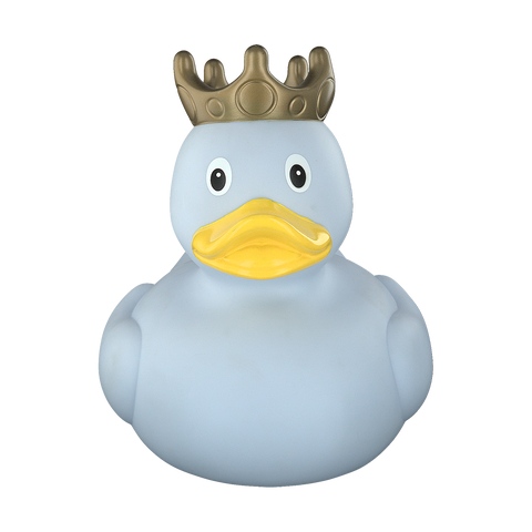 XXL Duck with Crown, Light Blue