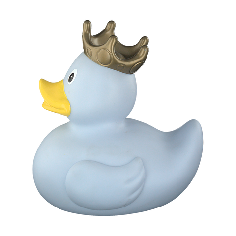 XXL Duck with Crown, Light Blue