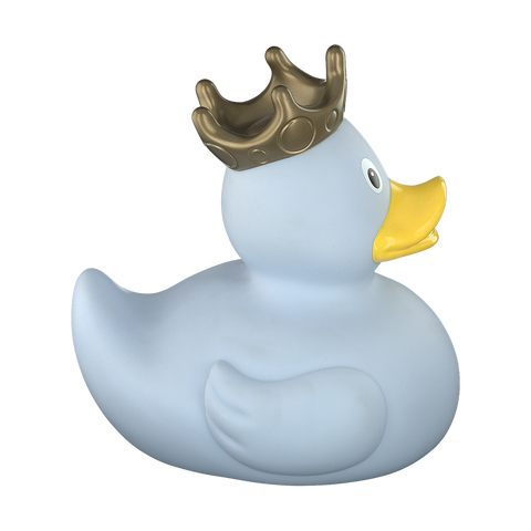 XXL Duck with Crown, Light Blue