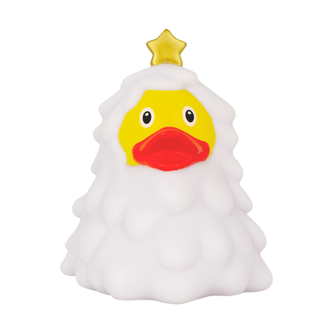 Cream Christmas Tree Duck
